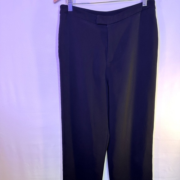 Private Edition By Chico’s Black Career Workwear Dress Pockets Pants Trousers 2 - Picture 8 of 9